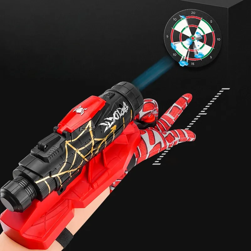 Перчатка человека паука с бластером стреляет орбизами водными шариками 7-8 мм аккум - фото 3 - id-p210303101