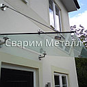 Козырек из стекла триплекс (многослойного), бронза (коричневый, тонированный), фото 3