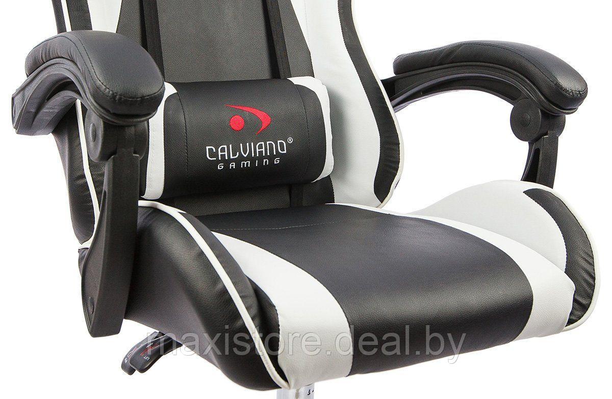 Вибромассажное кресло Calviano ASTI ULTIMATO черный-белый - фото 6 - id-p210315405