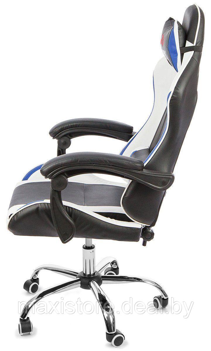 Вибромассажное кресло Calviano ASTI ULTIMATO черный-белый-синий - фото 2 - id-p210315406