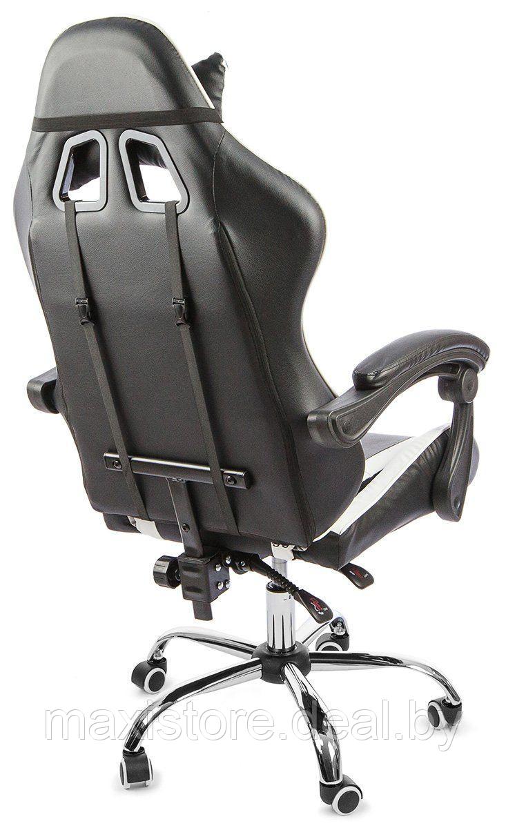 Вибромассажное кресло Calviano ASTI ULTIMATO черный-белый-синий - фото 3 - id-p210315406
