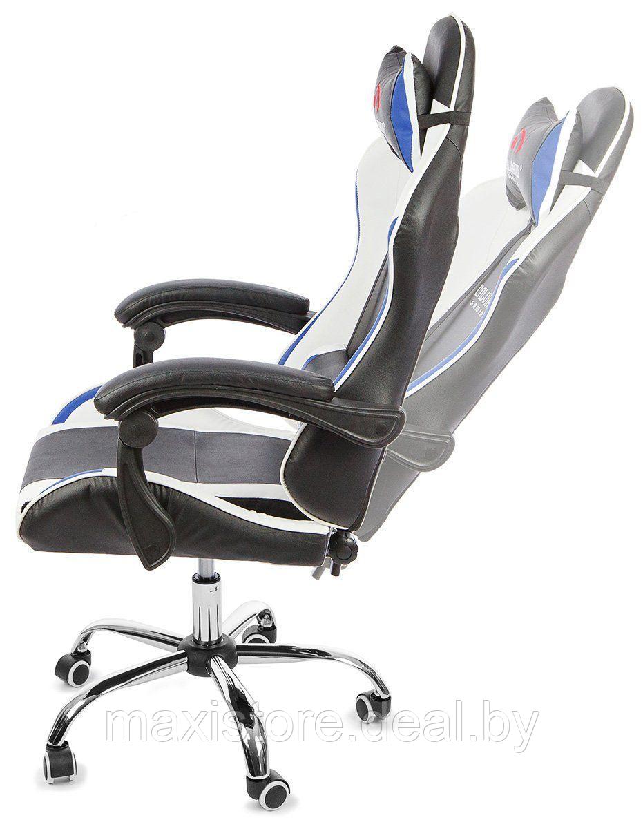 Вибромассажное кресло Calviano ASTI ULTIMATO черный-белый-синий - фото 4 - id-p210315406
