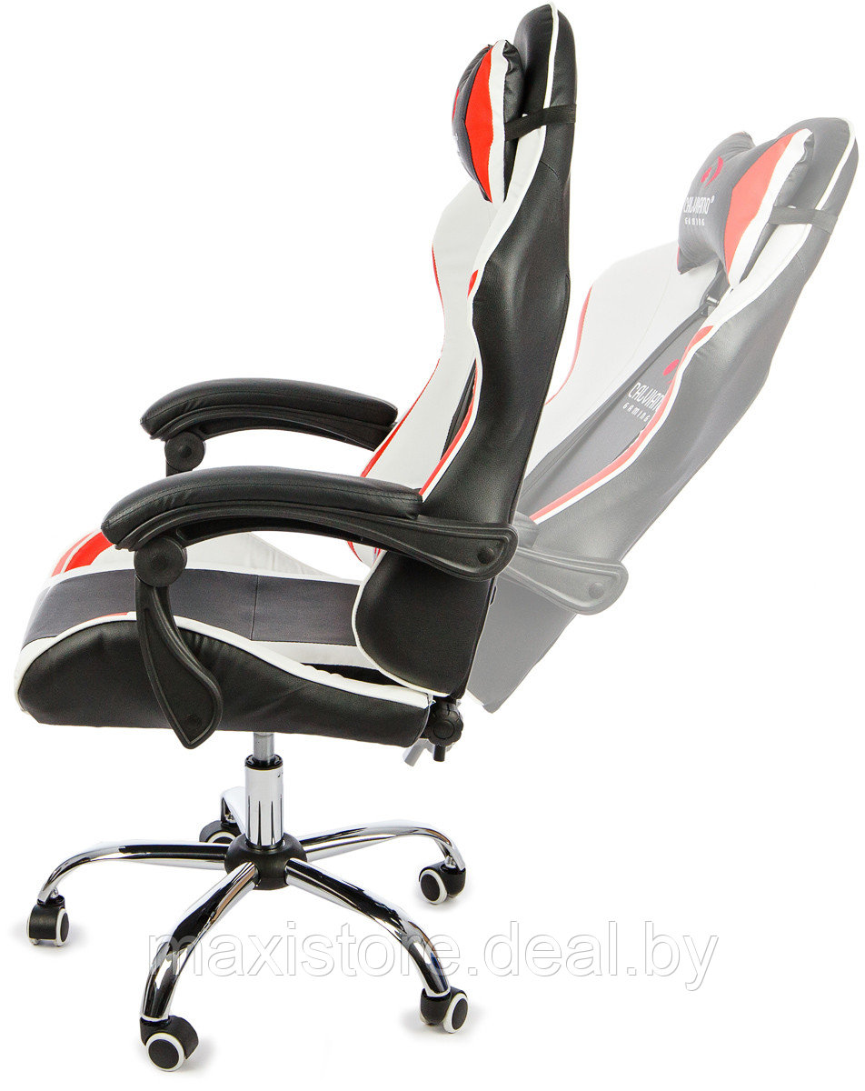 Вибромассажное кресло Calviano ASTI ULTIMATO черный-белый-красный - фото 7 - id-p210315407