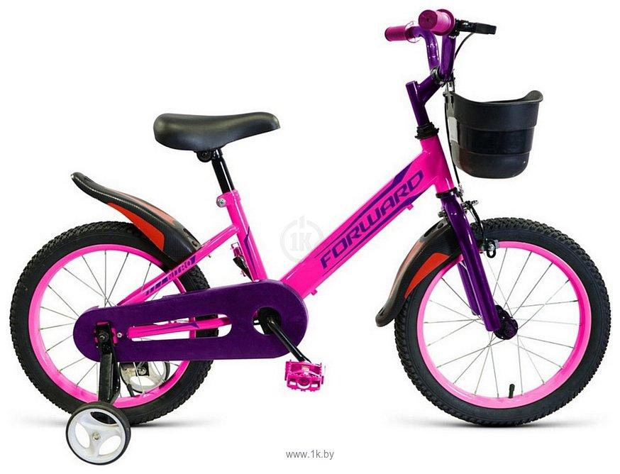 Детский велосипед Forward Nitro 16 2022 (розовый) - фото 1 - id-p210314019