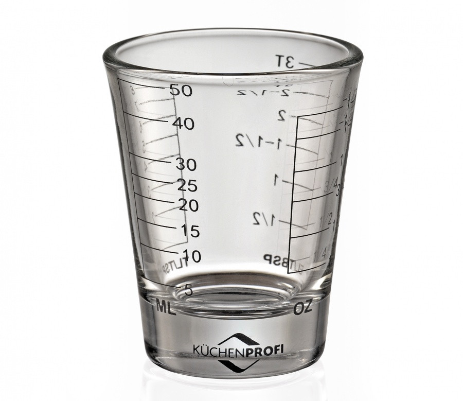 Мерный стакан, d-5 см, h-6 см, 0,05 л, стекло