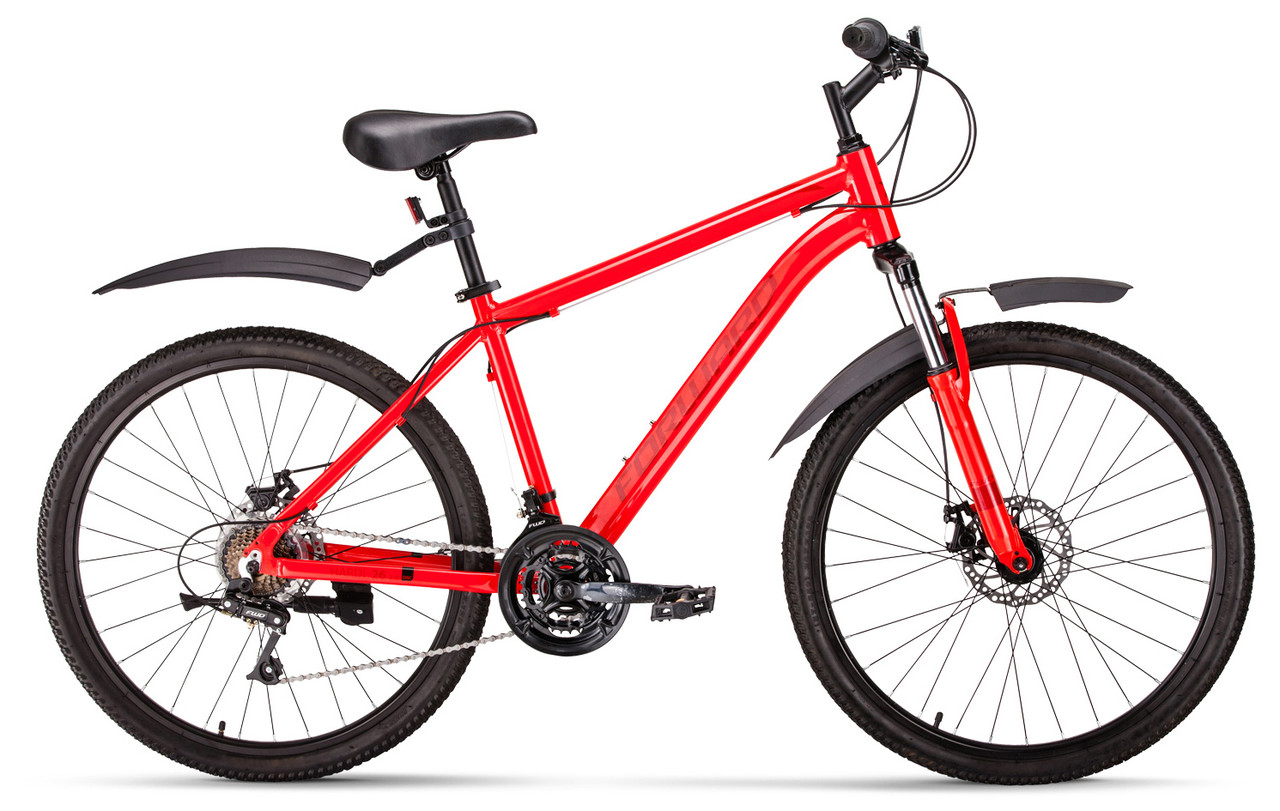 Велосипед Forward Hardi 26 2.0 disc 2021 (красный) - фото 1 - id-p210123208