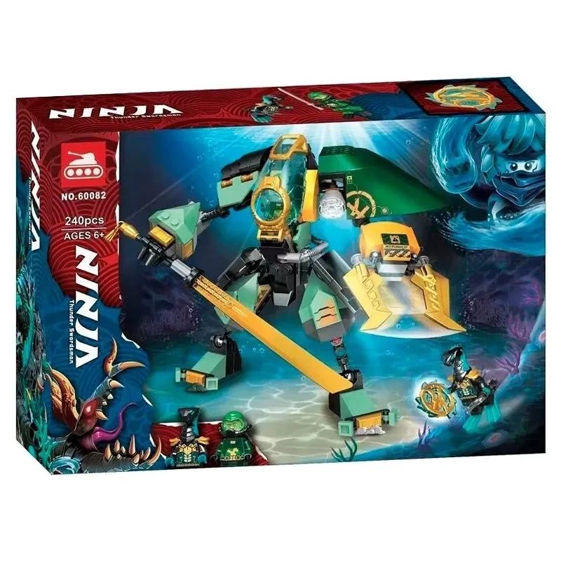 60082 Конструктор Lari Ninjago "Водный робот Ллойда", 240 деталей, аналог Lego Ninjago