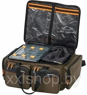 Сумка для рыбалки Savage Gear System Box BAG M 3 Boxes 5 Bags 20X40X29cm 12L - фото 2 - id-p210318945