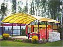 Навесы металлические с поликарбонатом, красный, фото 6