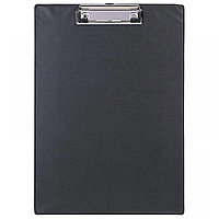 Папка-планшет с зажимом, без крышки Deli, A4, полипропилен, чёрная