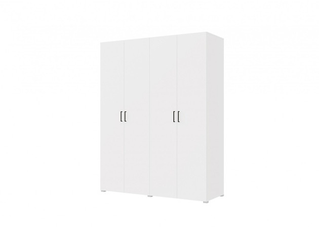 Шкаф четырехстворчатый 1800 - 4 варианта наполнения (белый) - фото 1 - id-p210321682