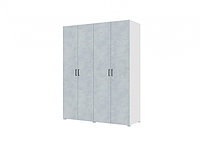 Шкаф четырехстворчатый 1600 - 4 варианта наполнения (белый/бетон)