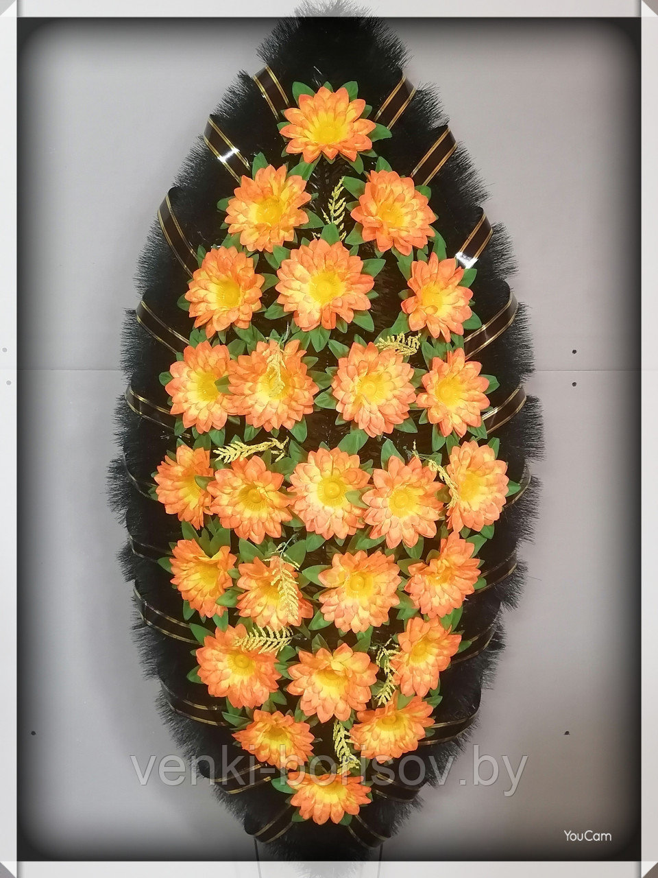 Венок ритуальный (расцветки в ассортименте) - фото 2 - id-p146241970