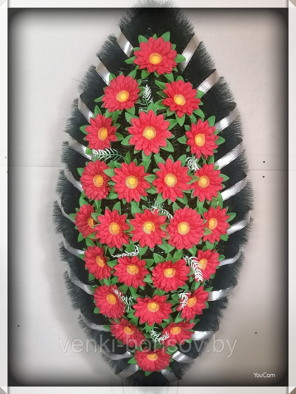 Венок ритуальный (расцветки в ассортименте) - фото 3 - id-p146241970