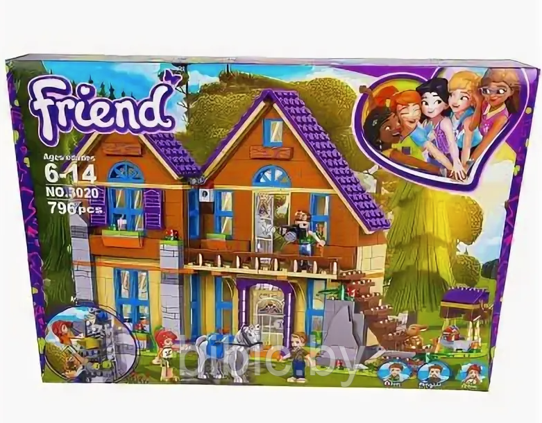 Детский конструктор Дом Мии NO.3020 для девочек аналог лего lego дом френдс friends подружки - фото 2 - id-p210321777