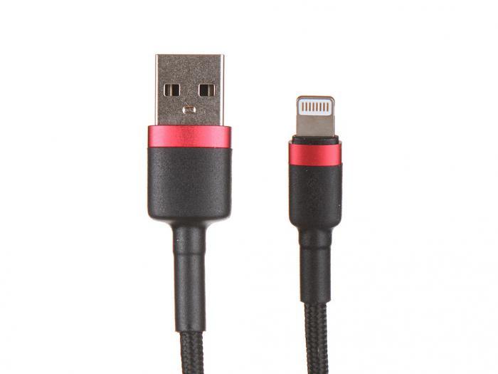 Аксессуар Baseus USB-Lighting 2m Black CALKLF-C19 - фото 1 - id-p210303253