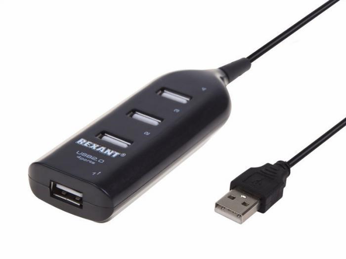 Хаб USB Rexant 4xUSB 2.0 18-4105 - фото 1 - id-p209902727