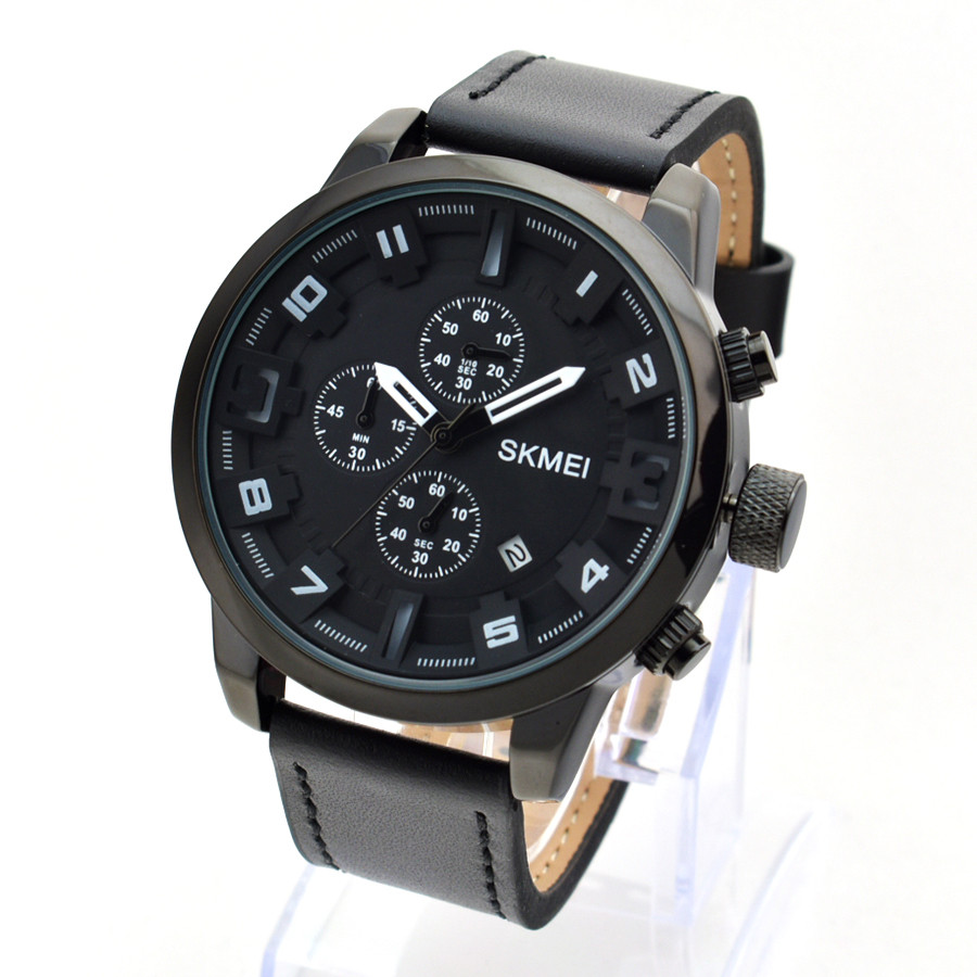 Наручные мужские часы Skmei 1309BK - фото 3 - id-p208868481