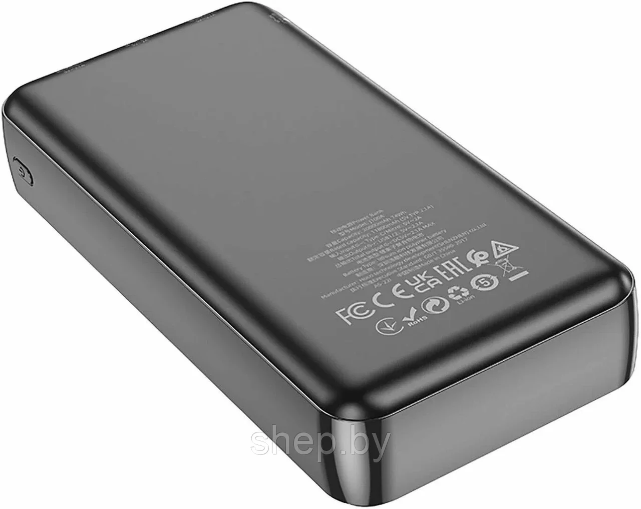 Внешний аккумулятор HOCO J100A, 20000mAh, цвет: черный - фото 3 - id-p210322772