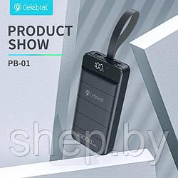 Внешний аккумулятор Celebrat PB-01 30000mAh  Цвет : черный, белый