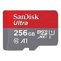 256Gb - SanDisk Ultra Micro Secure Digital XC A1 C10 U1 UHS-I SDSQUAC-256G-GN6MN (Оригинальная!)