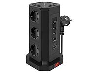 Сетевой фильтр Qumo Power Tower Pro PD 8SP4U P-0004 9 Sockets 2m 42086