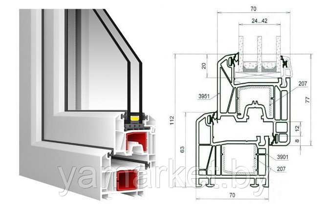 Окно KBE 70 - фото 4 - id-p209919914