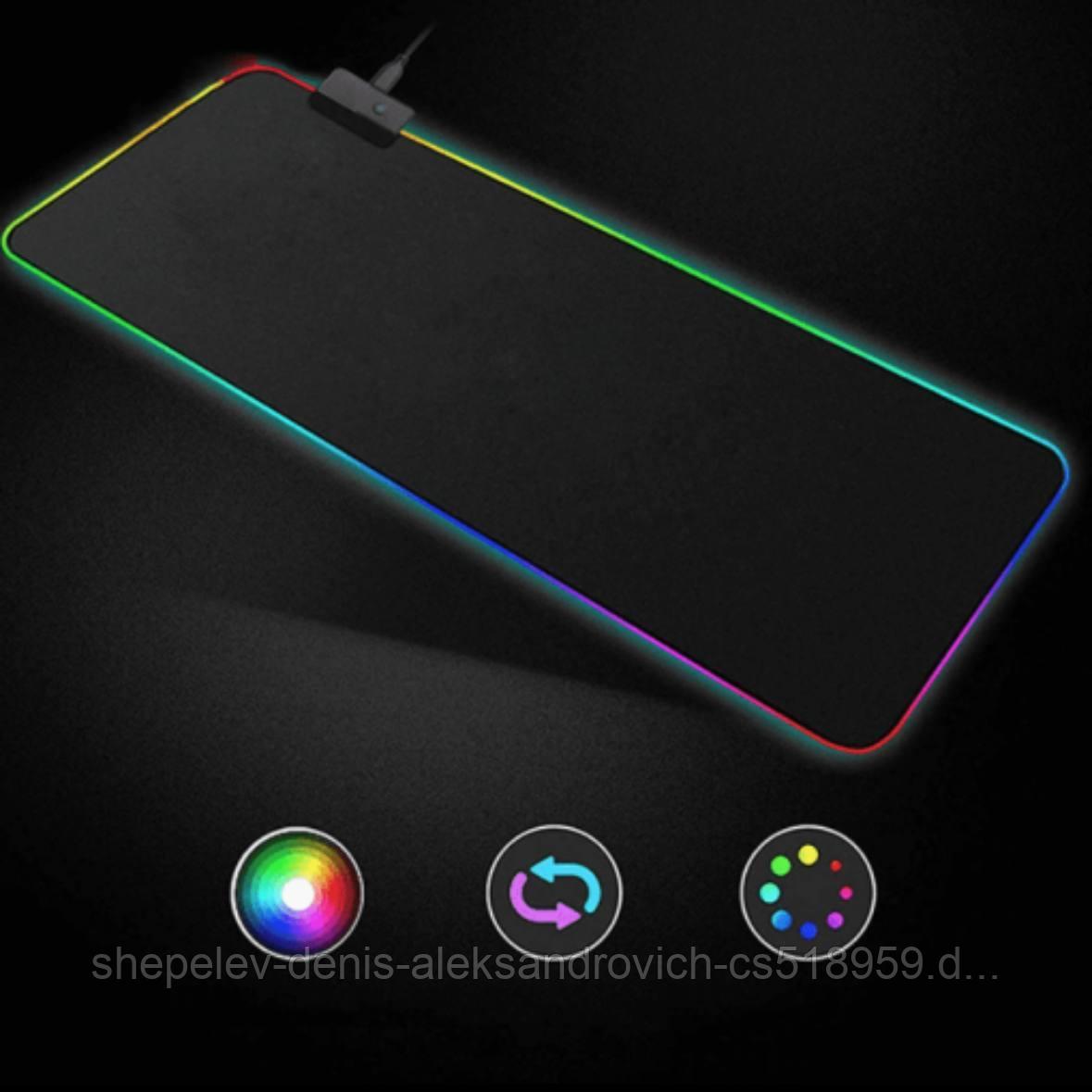 КОВРИК ДЛЯ ИГРОВОЙ МЫШИ RGB Mousepad RS-07 - фото 1 - id-p210324004