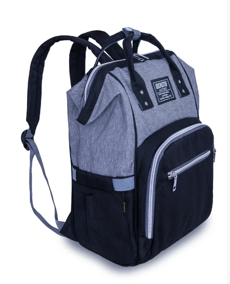 Сумка - рюкзак для мамы с термо-карманами для бутылочек Qixitu - фото 4 - id-p210324026