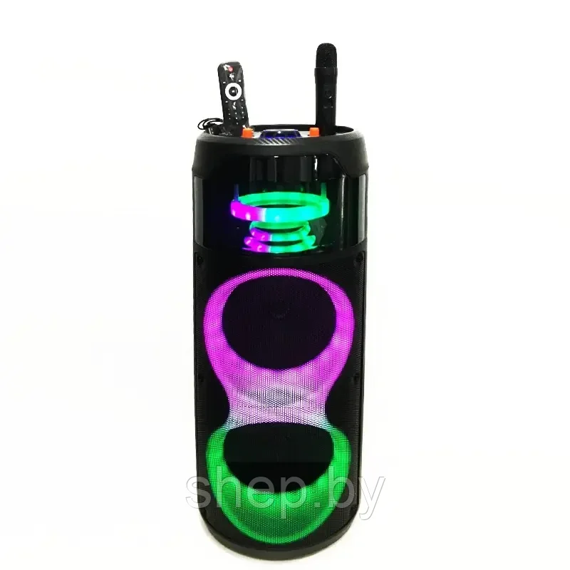 Акустическая система ZQS-8222 40Вт, 4800мАч ,Bluetooth, MP3, беспроводной микрофон - фото 1 - id-p210324090