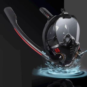 New Маска для снорклинга с двумя трубками К3-Double / Полнолицевая маска для плавания с креплением для экшн - фото 1 - id-p210328817