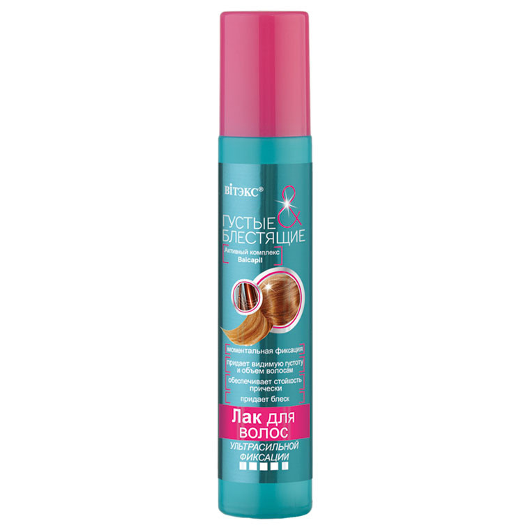В ЛАКИ "Густые и блестящие" Лак д/волос ультрасил.ф.500мл