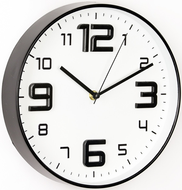 Модные бесшумные настенные часы с большими цифрами - фото 5 - id-p210333838