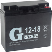 Аккумулятор 12V 18Ah G-energy - фото 1 - id-p208050499
