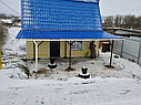 Навес с металлочерепицей, зеленый, фото 8