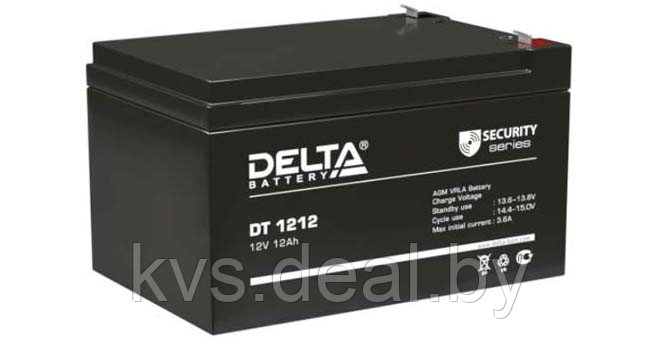 Аккумуляторная батарея Delta DT 1212 AGM 12Ач 6лет - фото 1 - id-p210342724