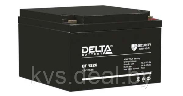 Аккумуляторная батарея Delta DT 1226 AGM 26Ач 6лет - фото 1 - id-p210342754