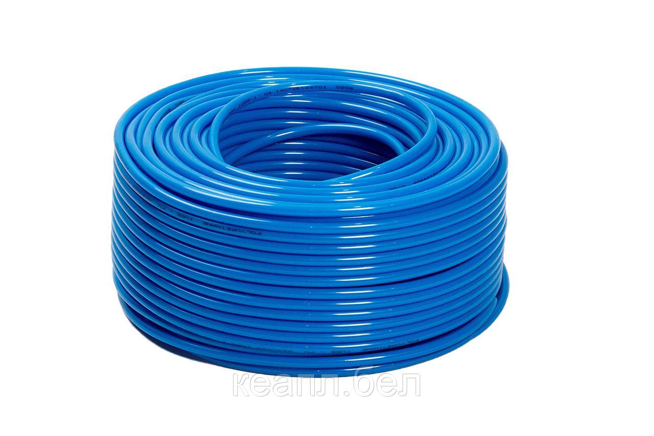 Пневмотрубка полиуретановая PU95 8х6 мм (8 атм, голубая) Китай (м) - фото 1 - id-p210344432