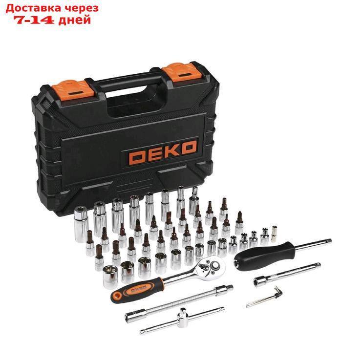 Набор инструментов DEKO 065-0211, 1/4", для авто TZ53, 53 предмета, в кейсе - фото 3 - id-p210324367