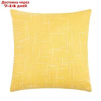 Чехол на подушку Этель "Классика", цв.жёлтый, 43*43 см, 100% п/э