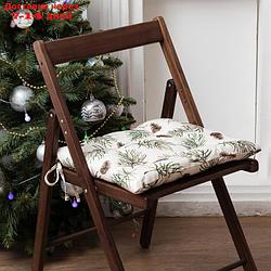 Сидушка на стул "Этель" Christmas tree  42х42см, 100% хл, саржа 190  г/м2