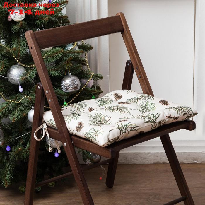Сидушка на стул "Этель" Christmas tree 42х42см, 100% хл, саржа 190 г/м2 - фото 1 - id-p210327094