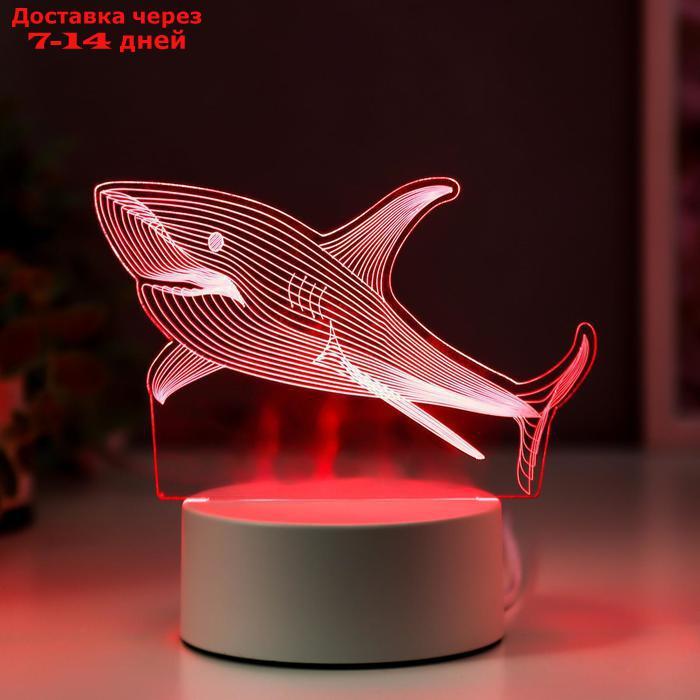 Светильник "Акула" LED RGB от сети 9,5х15х14 см - фото 3 - id-p210325340
