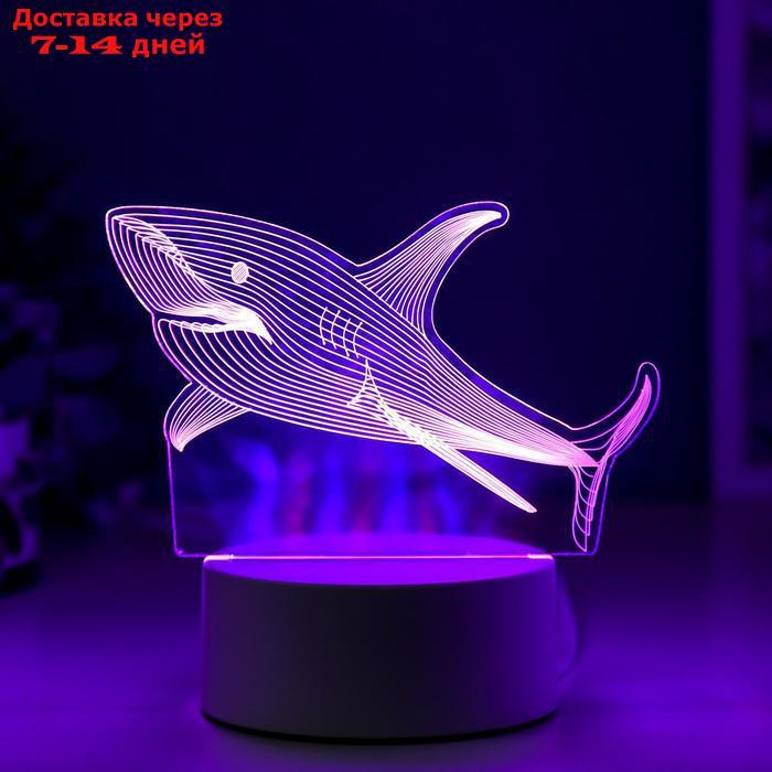 Светильник "Акула" LED RGB от сети 9,5х15х14 см - фото 5 - id-p210325340