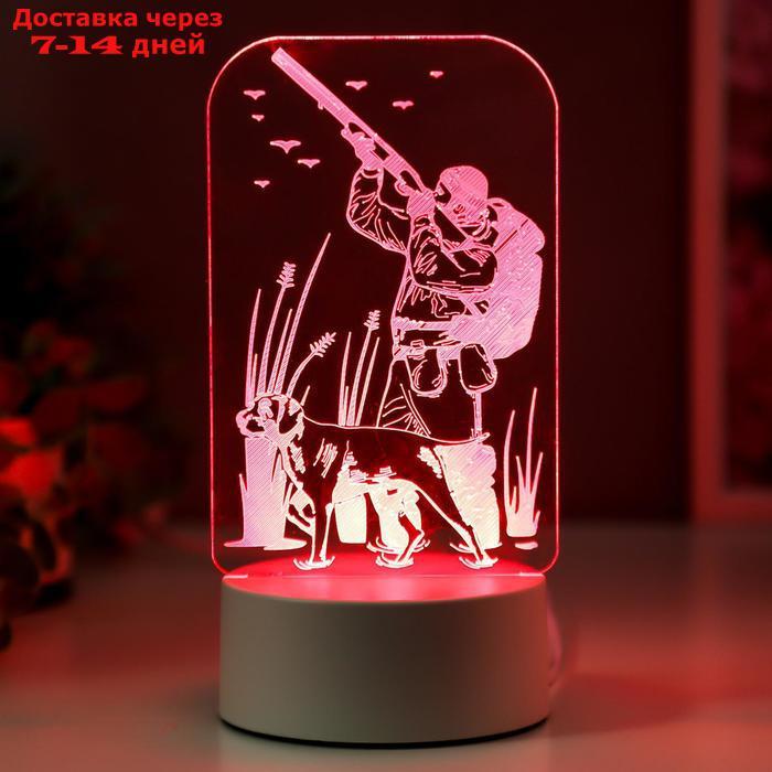 Светильник "Охотник" LED RGB от сети 9,5х10х19,5 см - фото 3 - id-p210325341