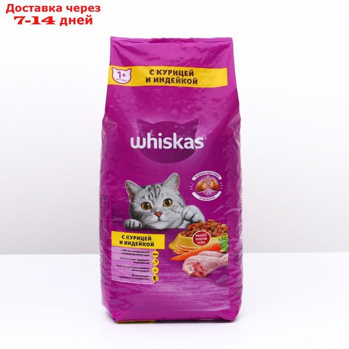 Сухой корм Whiskas для кошек, курица/индейка, подушечки, 5 кг - фото 1 - id-p210326337