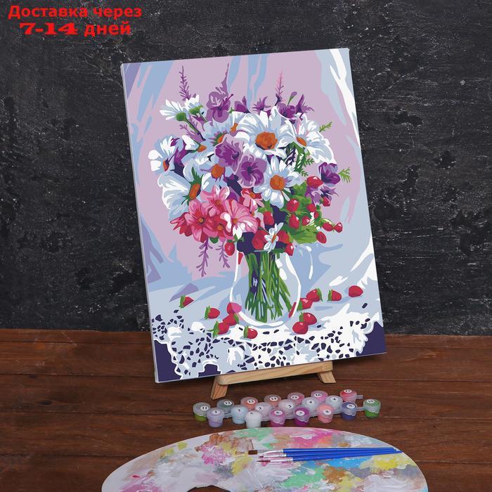 Картина по номерам на холсте с подрамником "Весенний букет", 40х30 см - фото 1 - id-p210325533