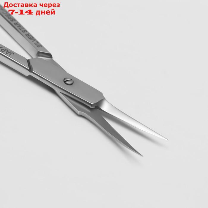 Ножницы маникюрные, для кутикулы, загнутые, 10 см, цвет серебристый, НСС-5 - фото 2 - id-p210325583