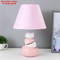 Настольная лампа 16870/1 E14 40Вт бело-розовый 23х23х35 см