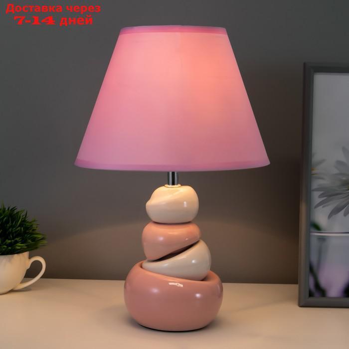 Настольная лампа 16870/1 E14 40Вт бело-розовый 23х23х35 см - фото 2 - id-p210327491